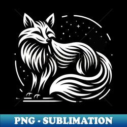 Silent fox - Unique Sublimation PNG Download