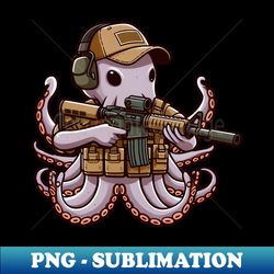 Tactical Octopus Adventure Tee Where Intelligence Meets Style - Professional Sublimation Digital Download