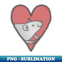 My Valentines Day Rat Heart Filled with Hearts - Exclusive Sublimation Digital File