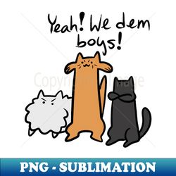 Cat Trio - Decorative Sublimation PNG File