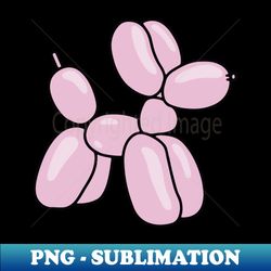 cute pink balloon animal dog - vintage sublimation png download