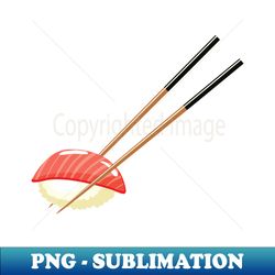 Cute kawaii Sushi with chopsticks , sushi lovers - Special Edition Sublimation PNG File