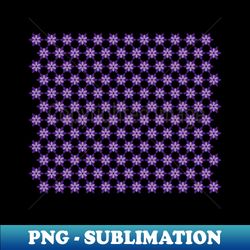 Purple flower pattern, version - PNG Transparent Sublimation File