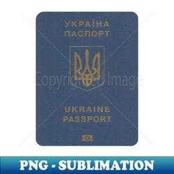 Ukraine Passport 1 - Vintage Sublimation PNG Download