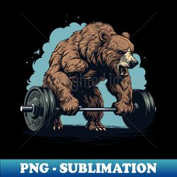 bear at gym - Professional Sublimation Digital Download