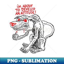 Wolf With An Attitude Problem - Professional Sublimation Digital Download