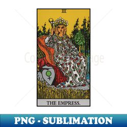 The Empress Tarot Card - Vintage Sublimation PNG Download