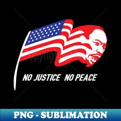 Martin Luther King Jr. American flag symbol - Modern Sublimation PNG File