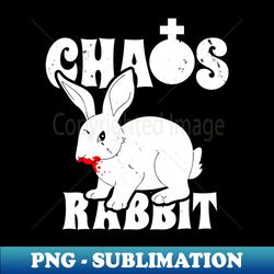 Chaos Rabbit Scary Bloody Vintage Retro Rabbit - Instant Sublimation Digital Download