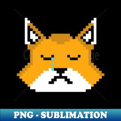CRYING FOX PIXEL ART by ARTAISM - Sublimation-Ready PNG File