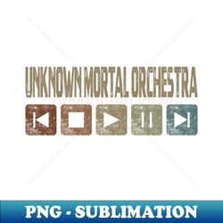 Unknown Mortal Orchestra Control Button - Vintage Sublimation PNG Download