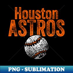 Astros Vintage Weathered - Unique Sublimation PNG Download