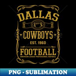 vintage cowboys american football - decorative sublimation png file