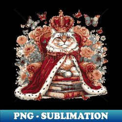 Purr-fect Nobility Majestic Cats in Royal Regalia - Modern Sublimation PNG File