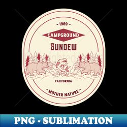 Sundew Campground Shirt - Instant Sublimation Digital Download - Add a Festive Touch to Every Day