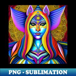 Catgirl DMTfied 25 - Trippy Psychedelic Art - Trendy Sublimation Digital Download - Transform Your Sublimation Creations