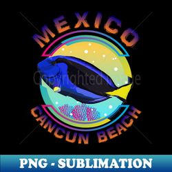 mexico cancun beach riviera maya regal blue tang marine aquarium fish - elegant sublimation png download - add a festive touch to every day