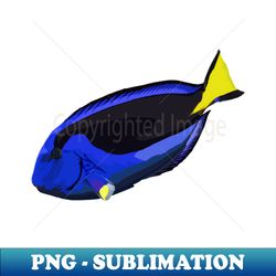 regal blue tang marine aquarium fish  coral reef wildlife - decorative sublimation png file - unleash your inner rebellion