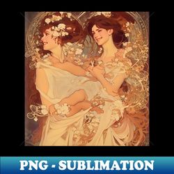 Feminine Bliss  Happiness - Decorative Sublimation PNG File - Instantly Transform Your Sublimation Projects