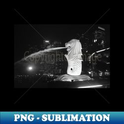 The Merlion - Marina Bay Singapore - PNG Transparent Sublimation File - Bold & Eye-catching