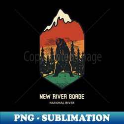 New River Gorge National River - PNG Transparent Digital Download File for Sublimation - Stunning Sublimation Graphics