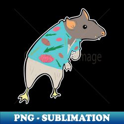 The Vampire Rat in the Hawaiian Top - Exclusive Sublimation Digital File - Boost Your Success with this Inspirational PNG Download
