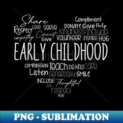 Teacher Early Childhood Educator Preschool Head Start Crew - Vintage Sublimation PNG Download - Add a Festive Touch to Every Day