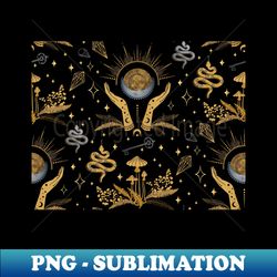 Celestial Eclectic Witch - Unique Sublimation PNG Download - Unleash Your Inner Rebellion