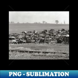 automobile graveyard 1935 vintage photo - sublimation-ready png file - stunning sublimation graphics