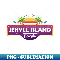 Jekyll Island Beach Georgia Palm Trees Sunset Summer - Premium Sublimation Digital Download - Spice Up Your Sublimation Projects