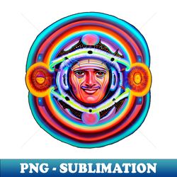 Dimensional Molecule Traveler 2 - Trippy Psychedelic Art - Retro PNG Sublimation Digital Download - Boost Your Success with this Inspirational PNG Download