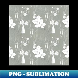 line art spring seamless pattern design - stylish sublimation digital download - perfect for personalization