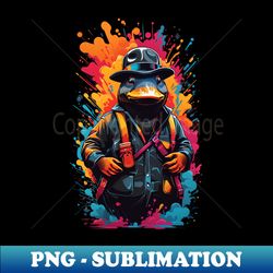 Urban Quirk Graffiti Style Platypus - PNG Transparent Sublimation Design - Capture Imagination with Every Detail