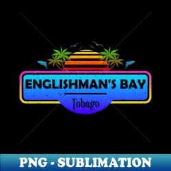Englishmans Bay Beach Tobago Palm Trees Sunset Summer - PNG Transparent Digital Download File for Sublimation - Add a Festive Touch to Every Day