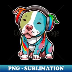 Puppy pitbull - Retro PNG Sublimation Digital Download - Boost Your Success with this Inspirational PNG Download