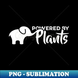 Vegan Elephant is Powered by Plants - Stylish Sublimation Digital Download - Bring Your Designs to Life