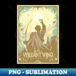 Verdant wind - Decorative Sublimation PNG File - Boost Your Success with this Inspirational PNG Download
