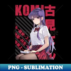 komi cant communicate - shouko komi - decorative sublimation png file - create with confidence