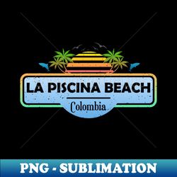 La Piscina Beach Colombia Palm Trees Sunset Summer - Aesthetic Sublimation Digital File - Create with Confidence
