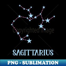 Sagittarius Zodiac Sign Constellation - Signature Sublimation PNG File - Fashionable and Fearless