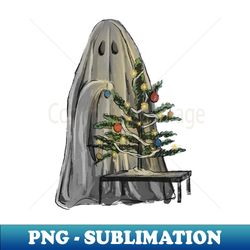Ghost decorating tree - Sublimation-Ready PNG File - Perfect for Personalization
