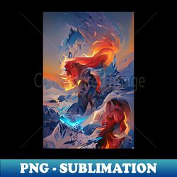 fire n ice - Decorative Sublimation PNG File - Fashionable and Fearless