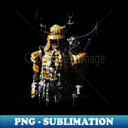 Golden Samurai - High-Resolution PNG Sublimation File - Perfect for Sublimation Mastery