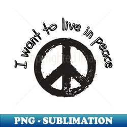 Peace - PNG Transparent Digital Download File for Sublimation - Instantly Transform Your Sublimation Projects