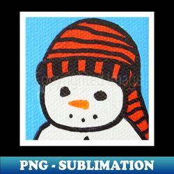 Snowman Portrait 1 - Exclusive Sublimation Digital File - Fashionable and Fearless