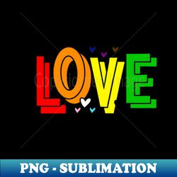 Love - PNG Transparent Digital Download File for Sublimation - Enhance Your Apparel with Stunning Detail