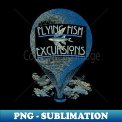 flying fish balloon - exclusive png sublimation download - unleash your inner rebellion
