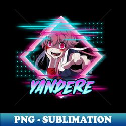 Mirai Nikki Unleash The Future - Retro PNG Sublimation Digital Download - Unleash Your Inner Rebellion