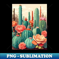 Beautiful Cactus - Instant Sublimation Digital Download - Transform Your Sublimation Creations