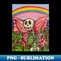 Skeleton Fairy - Exclusive PNG Sublimation Download - Stunning Sublimation Graphics